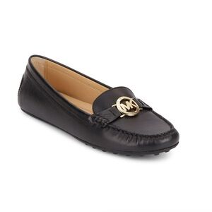 Michael Kors Black Leather Molly Loafers Size 7.5